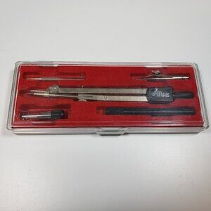 VINTAGE Atlas Engineering Tools Drafting Divider Set EXCELLENT CONDITION!!!